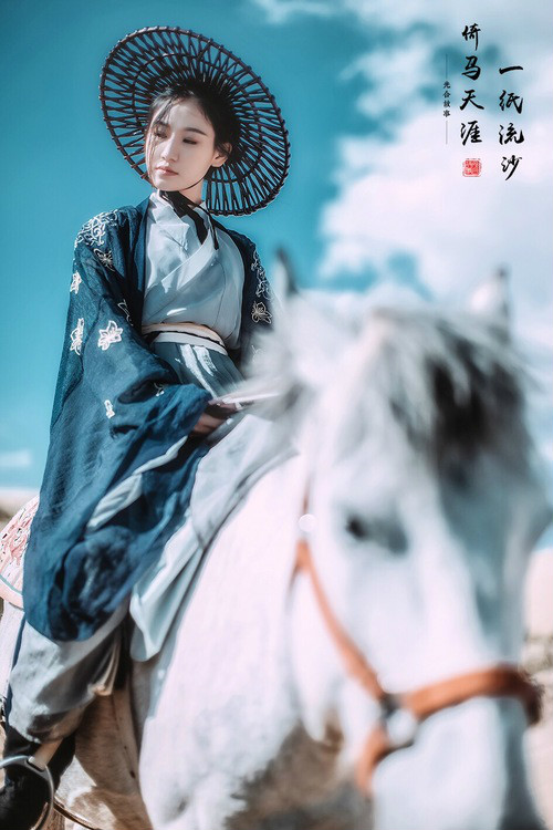 一紙流沙·倚馬天涯，古裝人像攝影