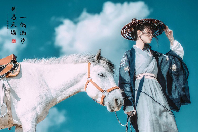 一紙流沙·倚馬天涯，古裝人像攝影