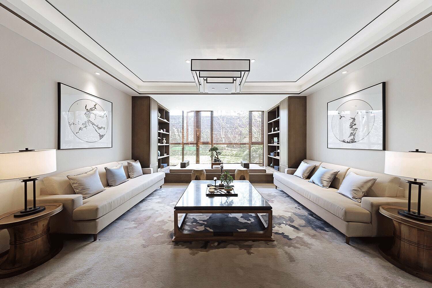 裝修設(shè)計：新中式客廳最有范的待客之道！