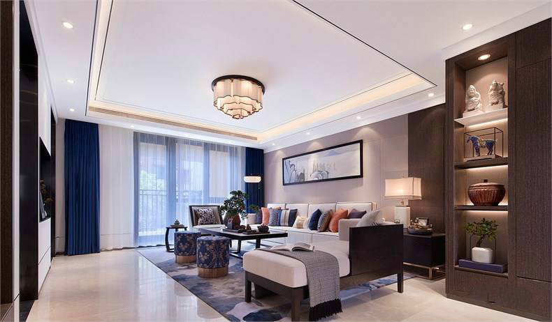 裝修設(shè)計(jì)：新中式客廳最有范的待客之道！