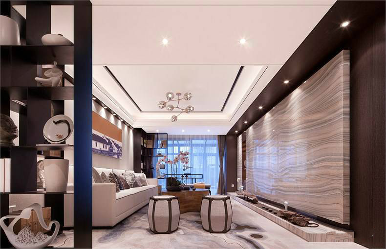 裝修設(shè)計：新中式客廳最有范的待客之道！