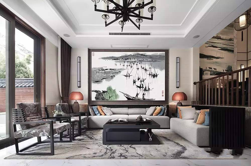 裝修設(shè)計(jì)：新中式客廳最有范的待客之道！