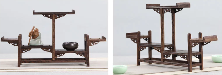 20款東方古韻的雞翅木實(shí)木中式博古架造型