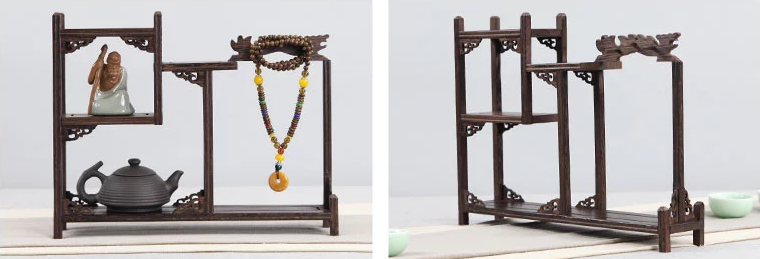 20款東方古韻的雞翅木實(shí)木中式博古架造型