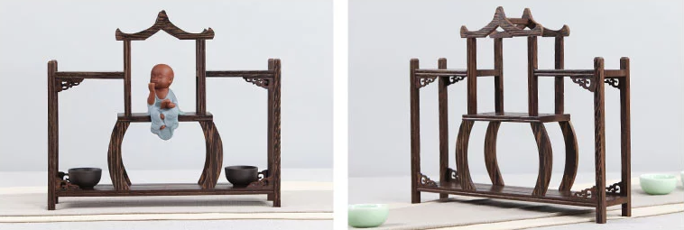 20款東方古韻的雞翅木實(shí)木中式博古架造型