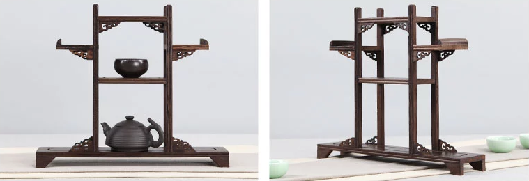 20款東方古韻的雞翅木實(shí)木中式博古架造型