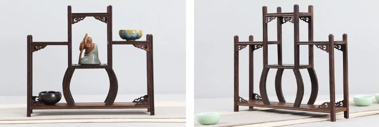 20款東方古韻的雞翅木實(shí)木中式博古架造型