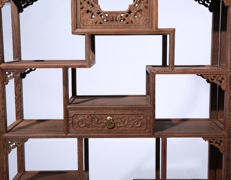 古典仿古中式紅木家具，中式實(shí)木雞翅木博古架