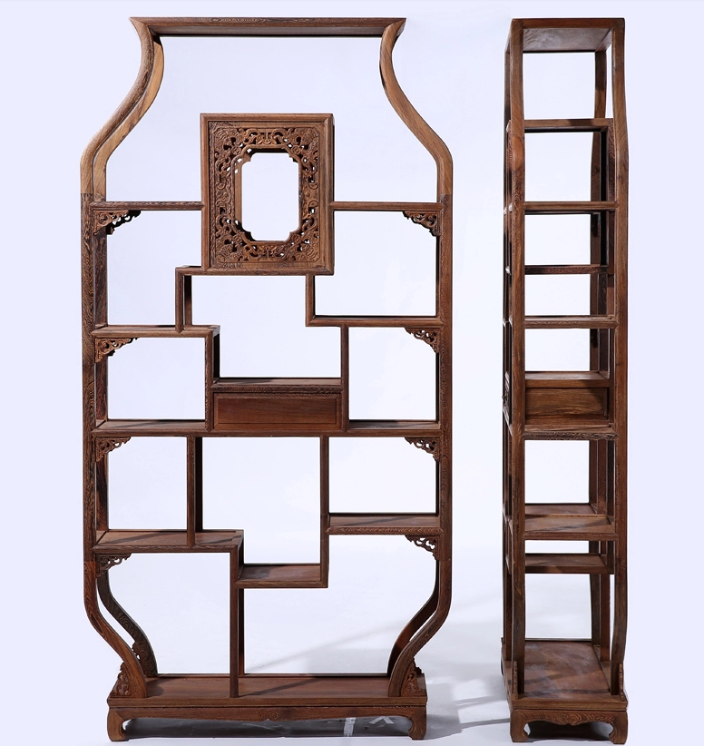 古典仿古中式紅木家具，中式實(shí)木雞翅木博古架