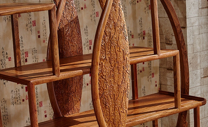 新中式古典紅木博古架