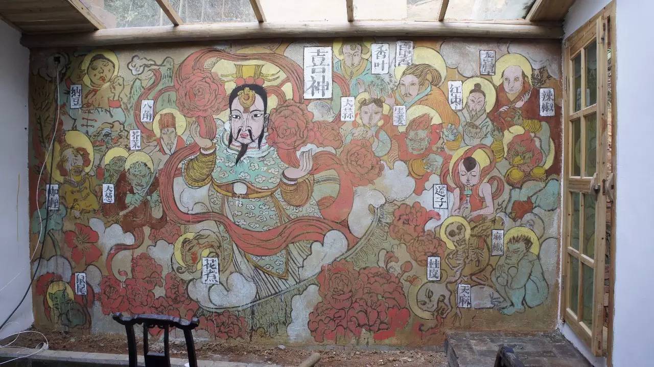 中國古代神話色彩的壁畫作品