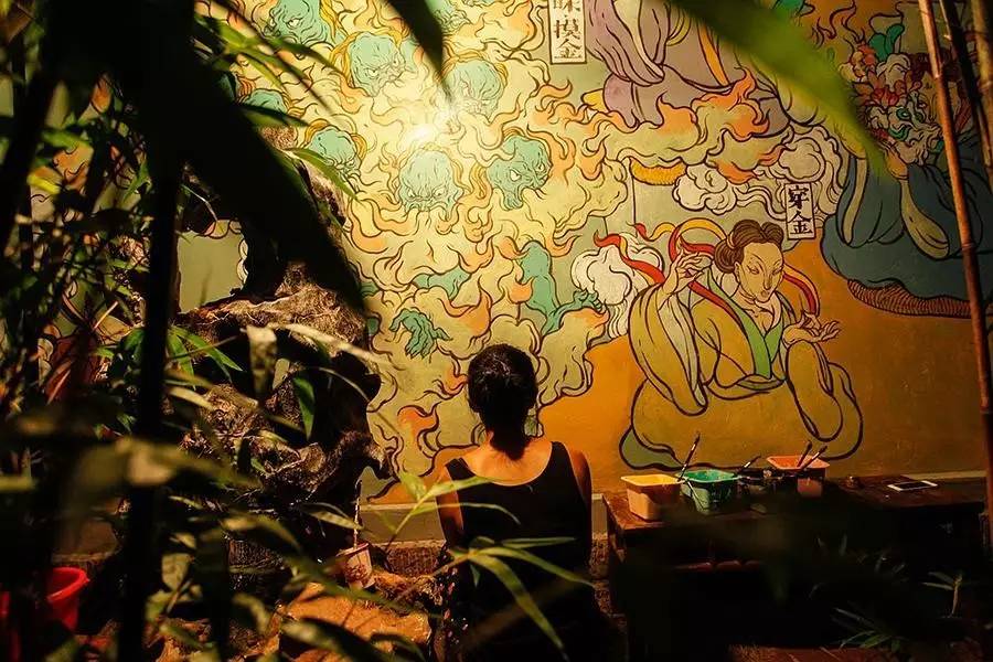 中國古代神話色彩的壁畫作品