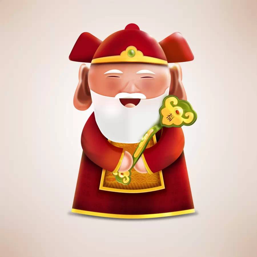 中國傳統(tǒng)文化：五款福連文苑的圣誕老人