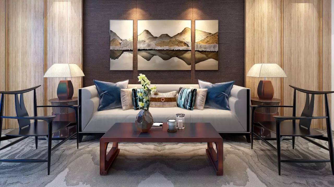 沙發(fā)墻裝修設(shè)計(jì)，最美不過新中式