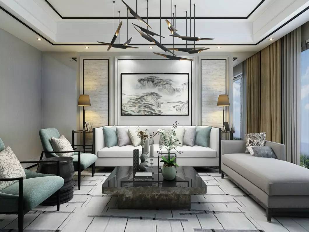 沙發(fā)墻裝修設(shè)計(jì)，最美不過(guò)新中式