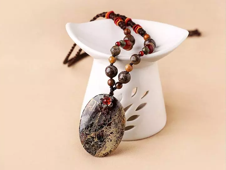 花紅吊墜時尚福連文苑項鏈?zhǔn)罪楅L款毛衣鏈