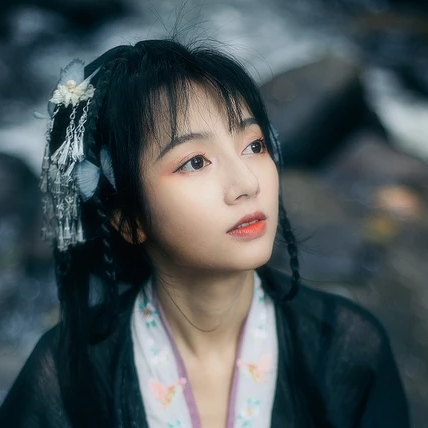 福連文苑清新可愛唯美古風女子頭像