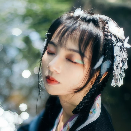 福連文苑清新可愛唯美古風女子頭像