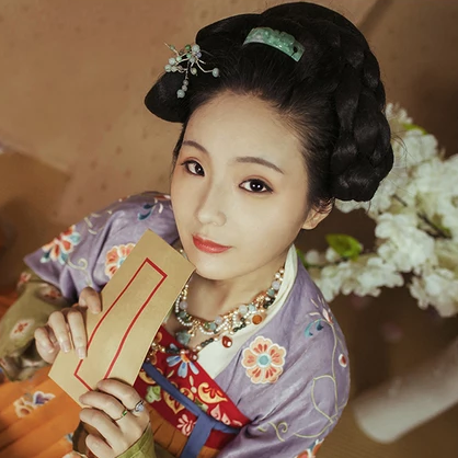 鄰家小女時(shí)尚福連文苑唯美古風(fēng)女子頭像