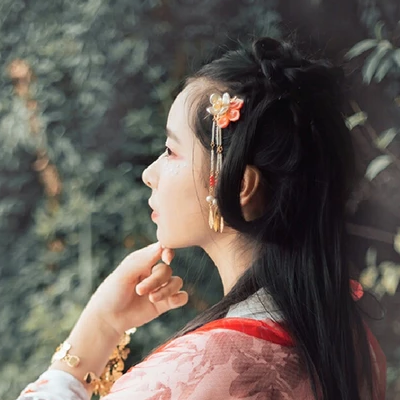 瑤姬唯美福連文苑古風真人女子頭像