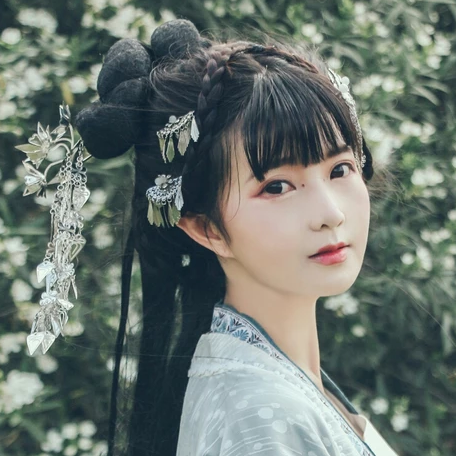 小清新唯美花朵頭像，福連文苑古風(fēng)真人女子頭像