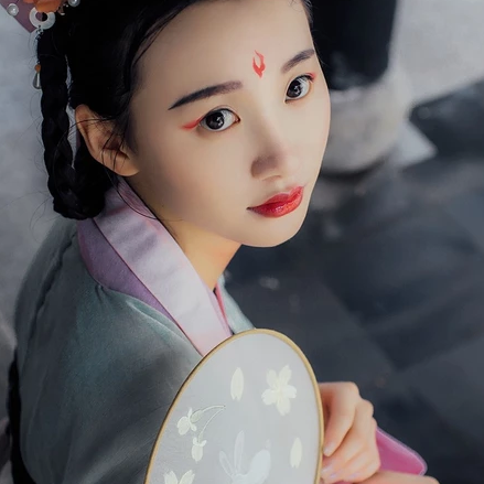 小清新唯美可愛頭像，福連文苑古風真人女子頭像