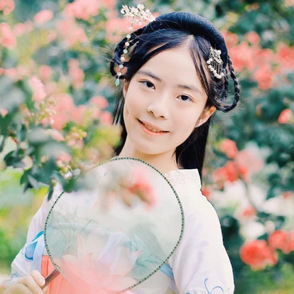 福連文苑古風(fēng)真人唯美女子頭像