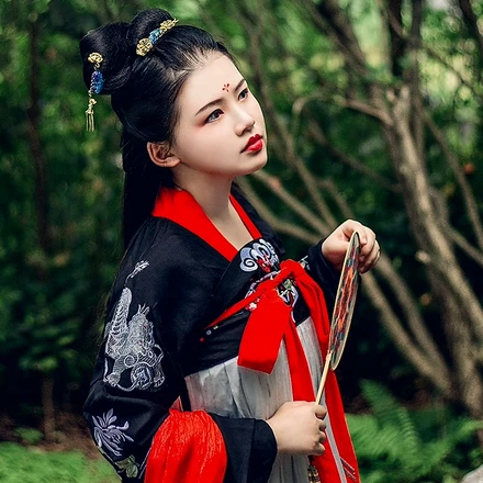 清新福連文苑唯美古風(fēng)少女真人頭像