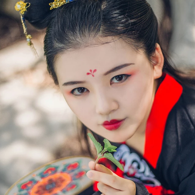 清新福連文苑唯美古風(fēng)少女真人頭像