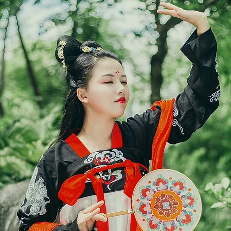 清新福連文苑唯美古風(fēng)少女真人頭像