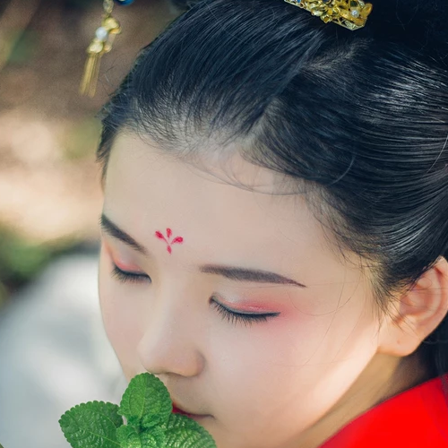 清新福連文苑唯美古風(fēng)少女真人頭像