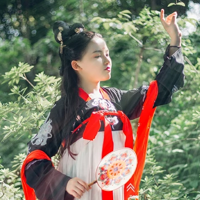 清新福連文苑唯美古風(fēng)少女真人頭像