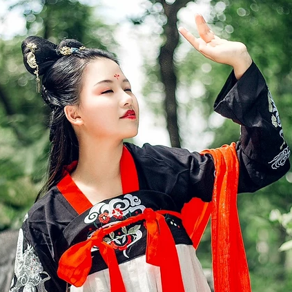 清新福連文苑唯美古風(fēng)少女真人頭像