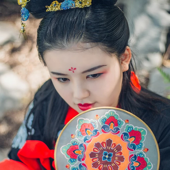 清新福連文苑唯美古風(fēng)少女真人頭像