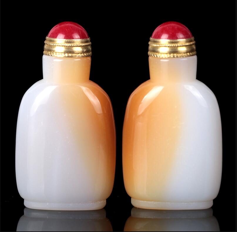 瑪瑙鼻煙壺，韻味自然成景