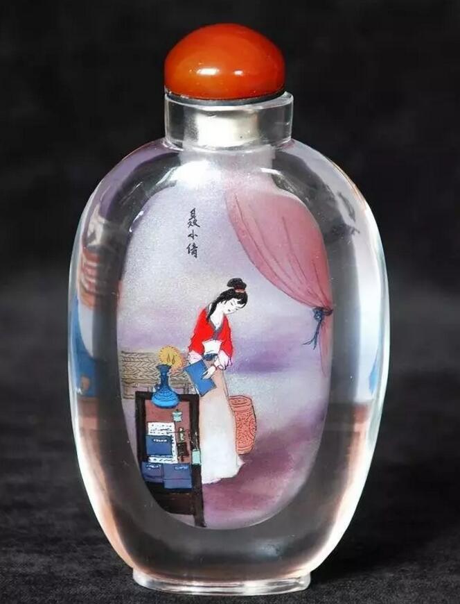 內(nèi)畫鼻煙壺，壺中天地間掌心中國(guó)美