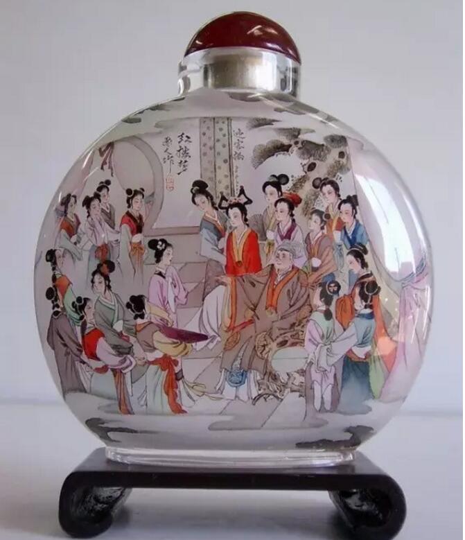 內(nèi)畫鼻煙壺，壺中天地間掌心中國(guó)美