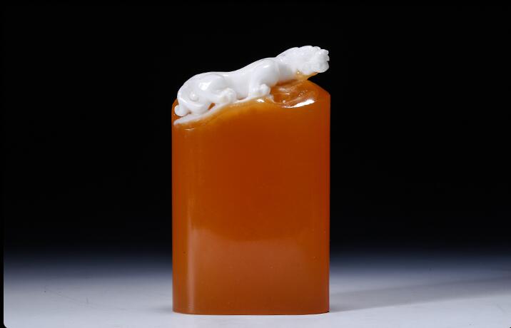 金田黃石印章，財官福祿之喜