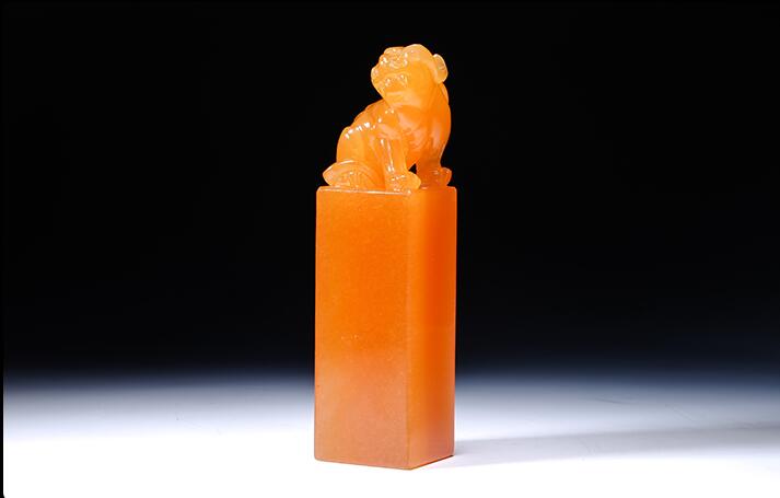 金田黃石印章，財官福祿之喜