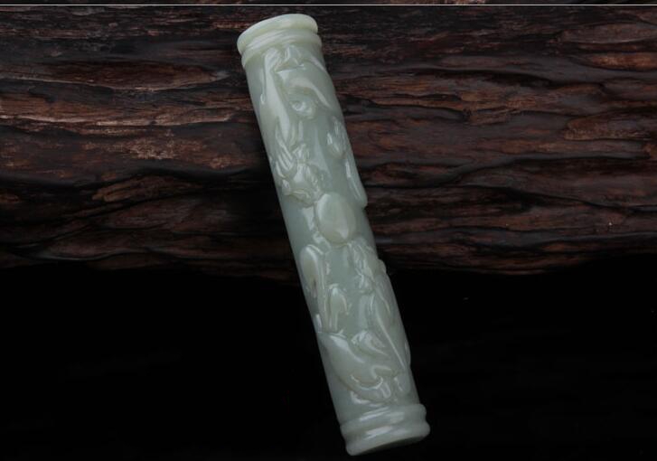 和田玉鎮(zhèn)紙，玉不雕不成器