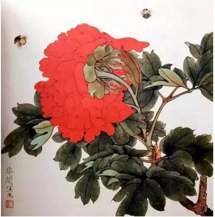 于非闇牡丹作品欣賞，獨占人間第一香