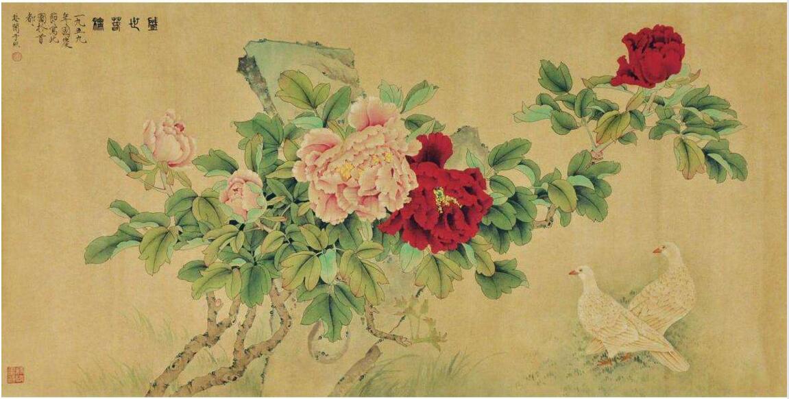 于非闇牡丹作品欣賞，獨占人間第一香