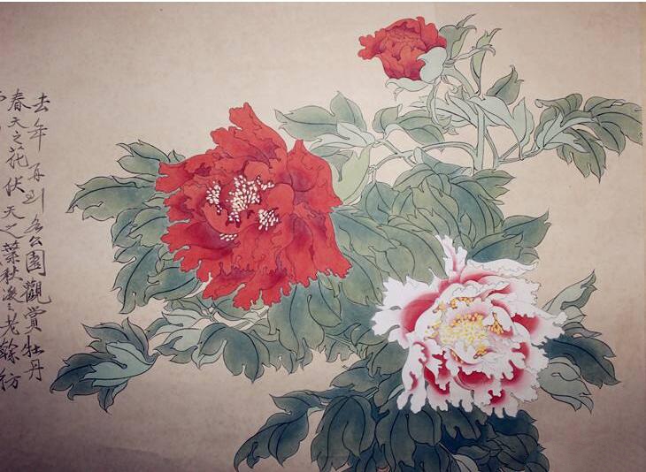 于非闇牡丹作品欣賞，獨占人間第一香