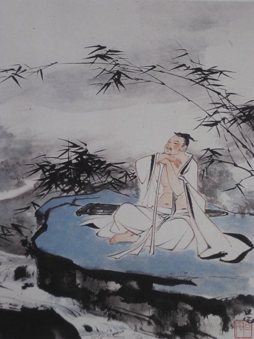 十二詩(shī)人畫像冊(cè)，劉旦宅是最清秀俊逸的畫家