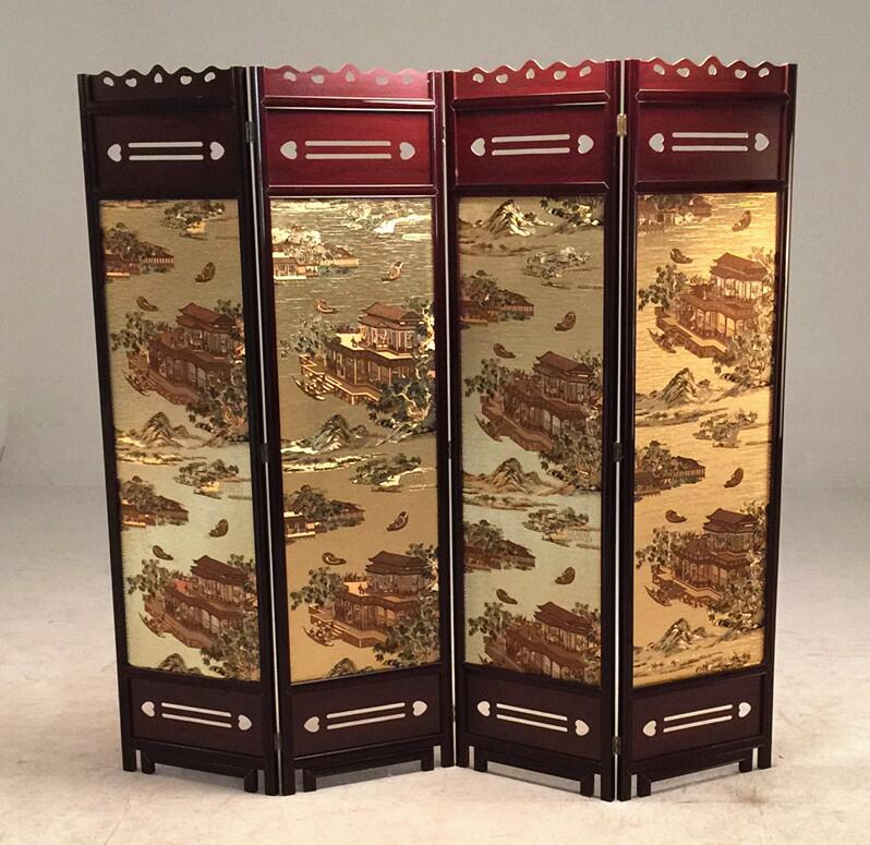 中式古典屏風(fēng)，云母屏風(fēng)燭影深