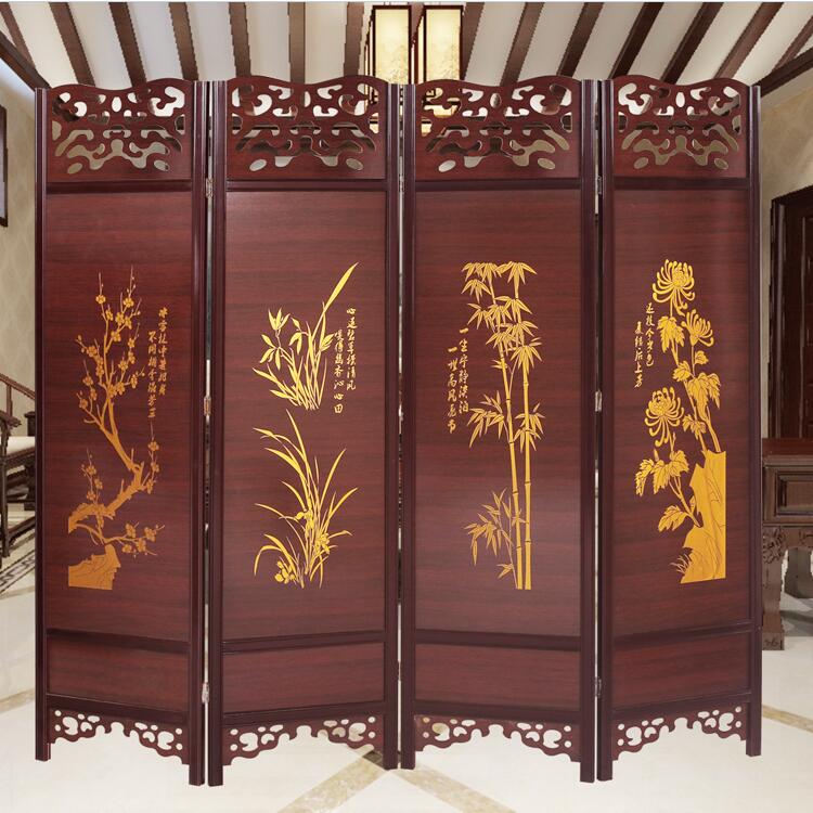 中式古典屏風(fēng)，云母屏風(fēng)燭影深
