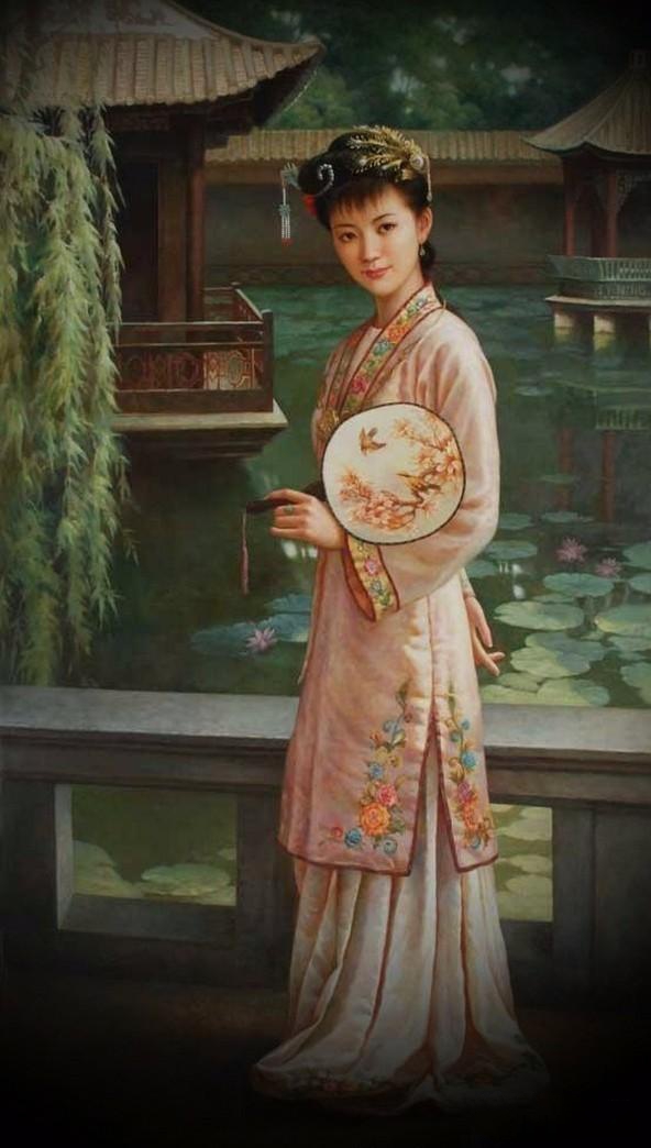 紅樓夢金陵十二釵油畫，中國文化與西方藝術(shù)