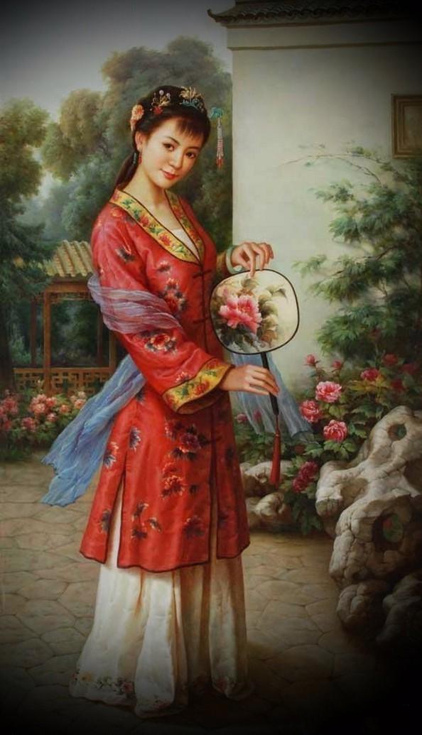 紅樓夢金陵十二釵油畫，中國文化與西方藝術(shù)