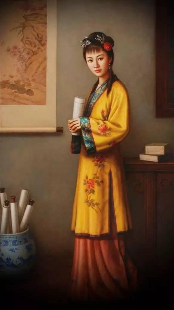 紅樓夢金陵十二釵油畫，中國文化與西方藝術(shù)