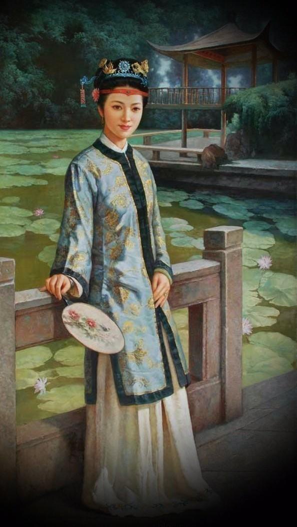 紅樓夢金陵十二釵油畫，中國文化與西方藝術(shù)